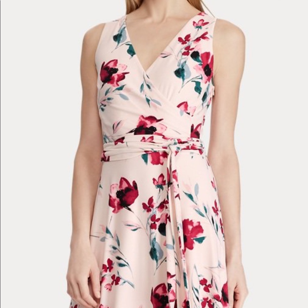 Ralph Lauren Size 4 “pale” pink floral dress - Picture 4 of 6